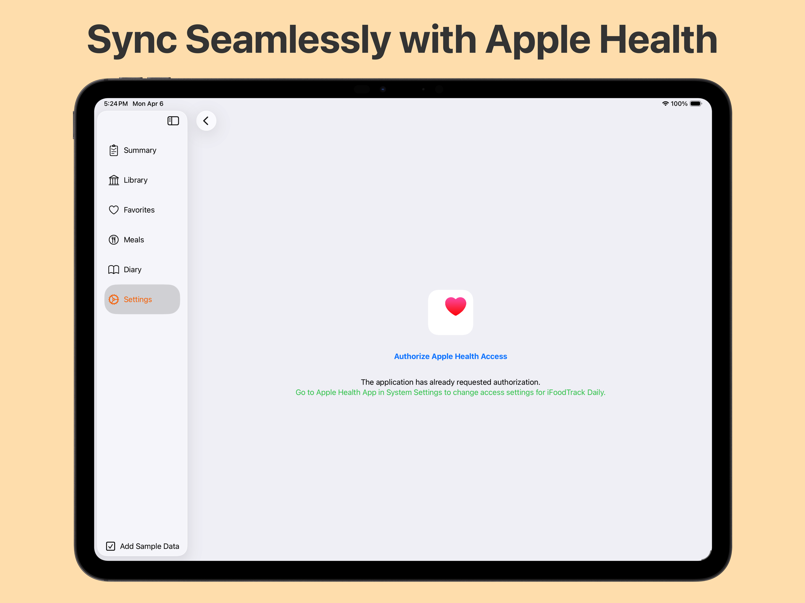 Sync Seemlessly with Apple Health
